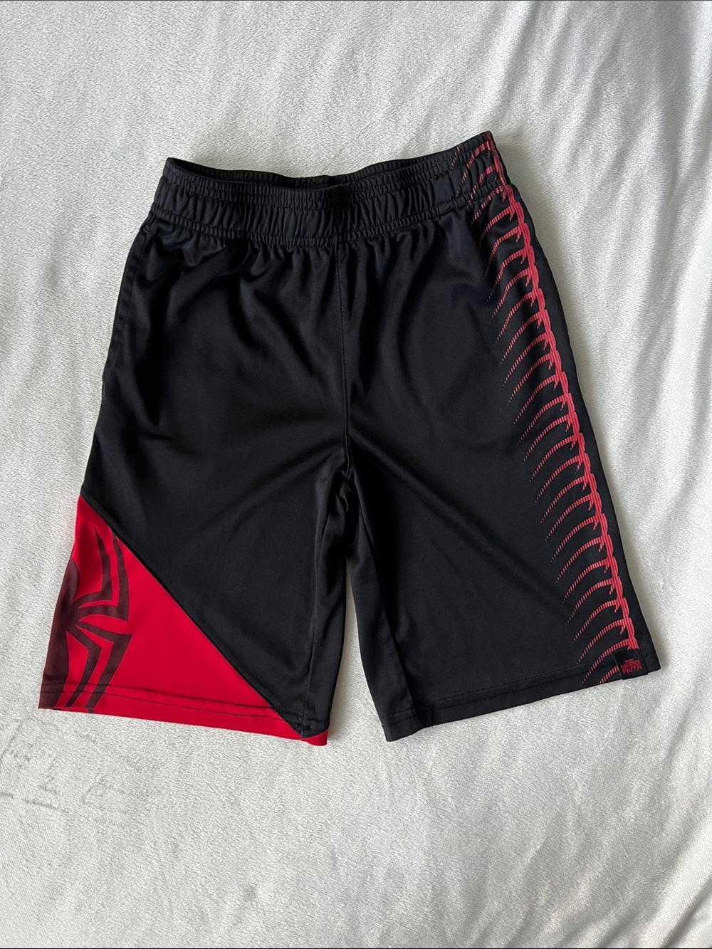 Marvel Black and Red Kids Athletic Shorts
